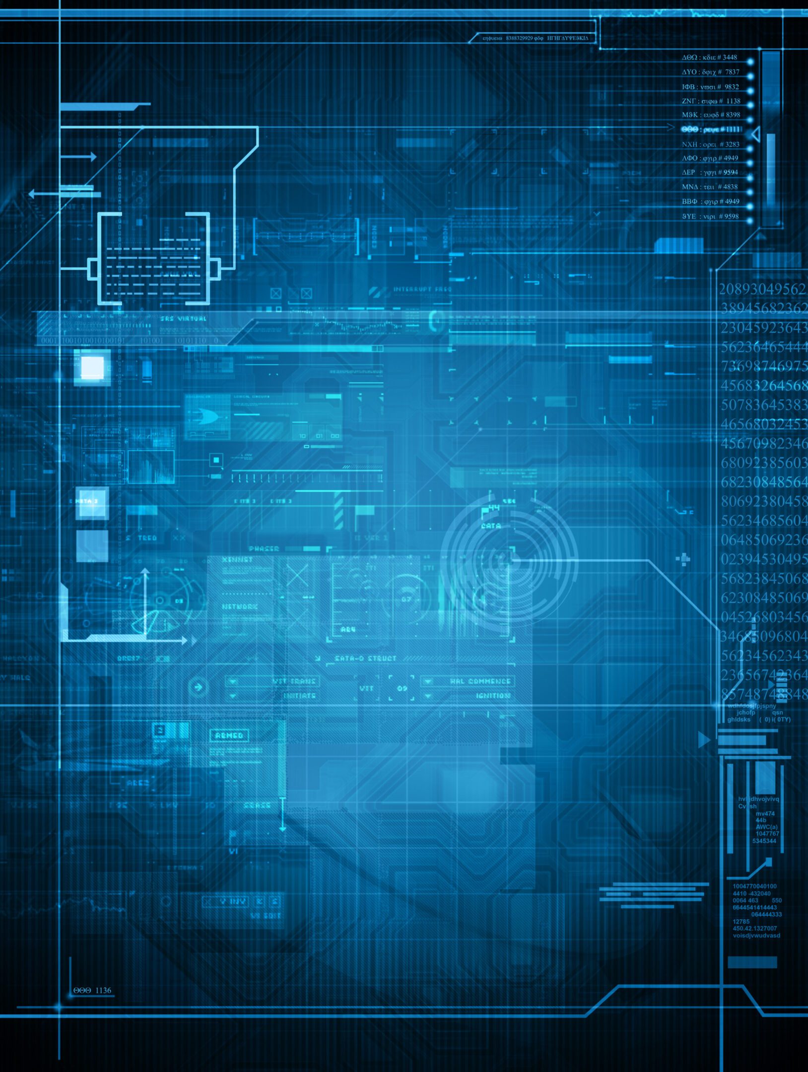 blue abstract futuristic tech design